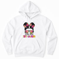 Little Miss First 1st Grade Messy Bun Back To School Hoodie