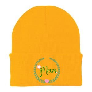 Love Mom Floral Best Happy MotherS Day Gift Knit Cap Winter Beanie