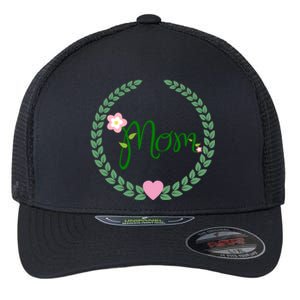 Love Mom Floral Best Happy MotherS Day Gift Flexfit Unipanel Trucker Cap