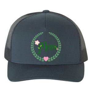 Love Mom Floral Best Happy MotherS Day Gift Yupoong Adult 5-Panel Trucker Hat