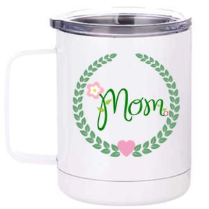 Love Mom Floral Best Happy MotherS Day Gift 12 oz Stainless Steel Tumbler Cup