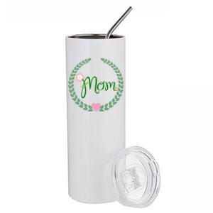 Love Mom Floral Best Happy MotherS Day Gift Stainless Steel Tumbler