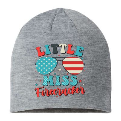 Little Miss Firecracker 4th of July Sustainable Beanie