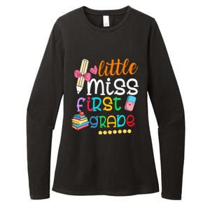 Little Miss First Grade Back To School 1st Grader Womens CVC Long Sleeve Shirt