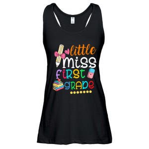 Little Miss First Grade Back To School 1st Grader Ladies Essential Flowy Tank