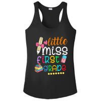 Little Miss First Grade Back To School 1st Grader Ladies PosiCharge Competitor Racerback Tank