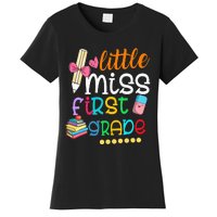 Little Miss First Grade Back To School 1st Grader Women's T-Shirt