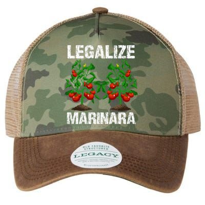Legalize Marinara Funny Italian Food Parodie Tomato Sauce Legacy Tie Dye Trucker Hat