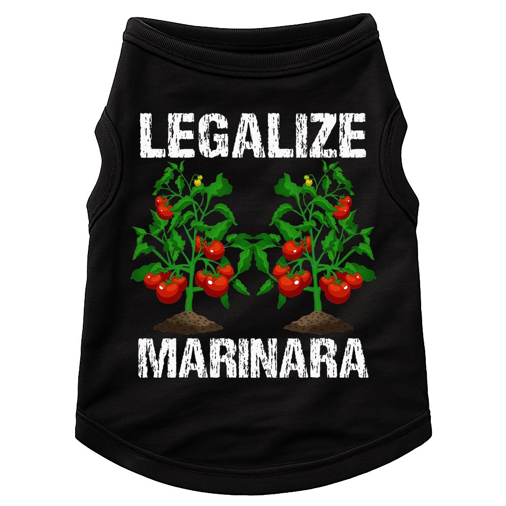 Legalize Marinara Funny Italian Food Parodie Tomato Sauce Doggie Tank