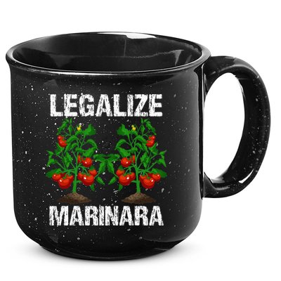 Legalize Marinara Funny Italian Food Parodie Tomato Sauce 15oz Campfire Ceramic Mug