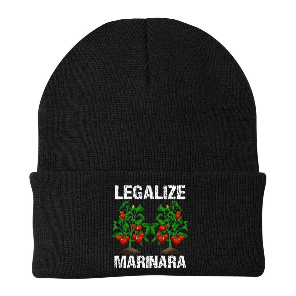 Legalize Marinara Funny Italian Food Parodie Tomato Sauce Beanie