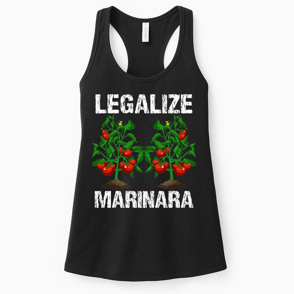 Legalize Marinara Funny Italian Food Parodie Tomato Sauce Womens Tank Top