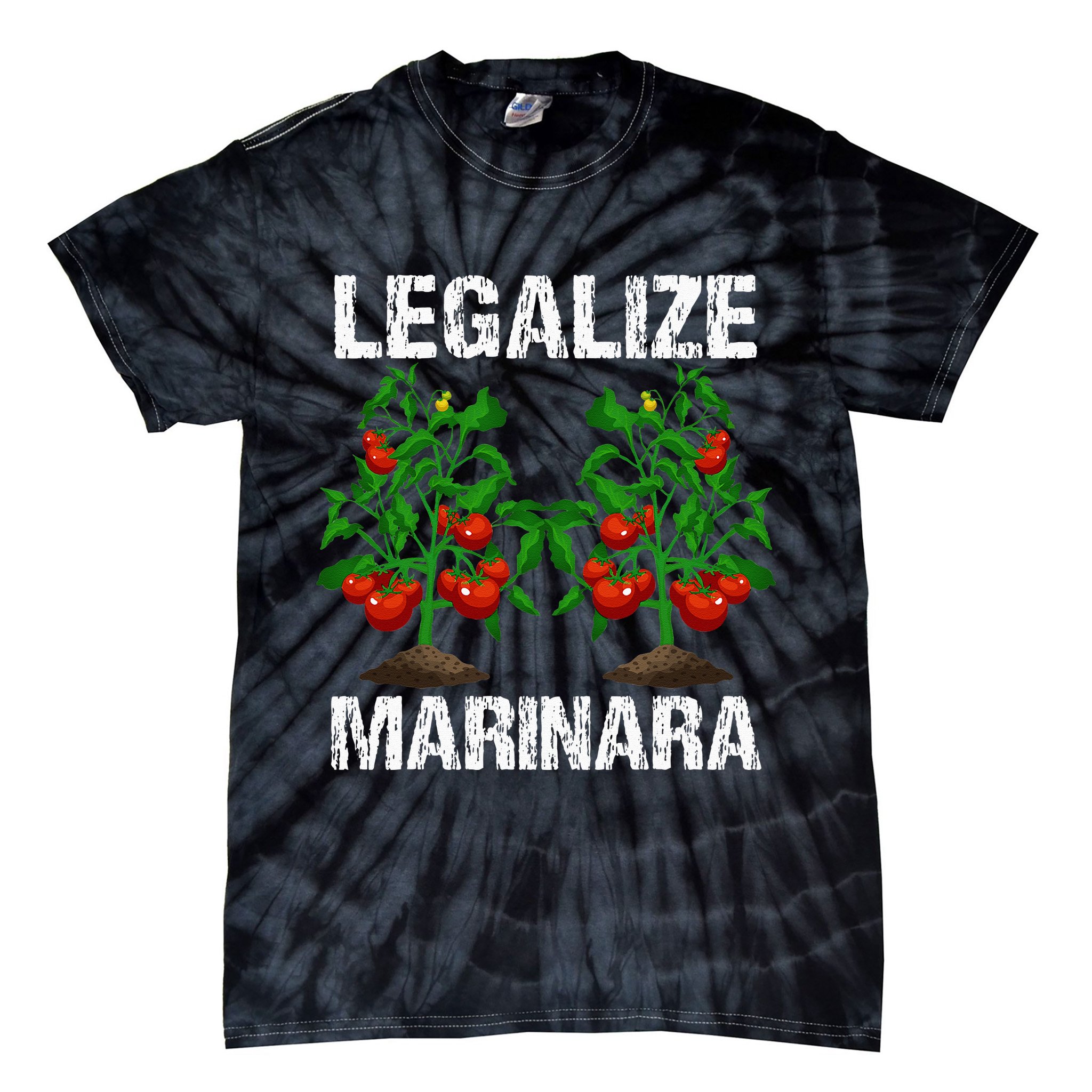 Legalize Marinara Funny Italian Food Parodie Tomato Sauce Tie-Dye T-Shirt