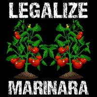Legalize Marinara Funny Italian Food Parodie Tomato Sauce Women's V-Neck T-Shirt