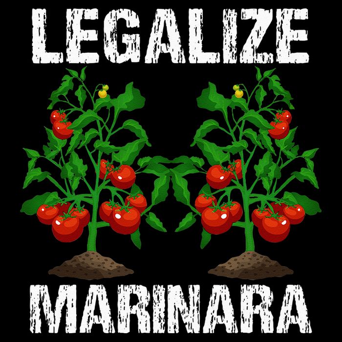 Legalize Marinara Funny Italian Food Parodie Tomato Sauce Women's V-Neck T-Shirt