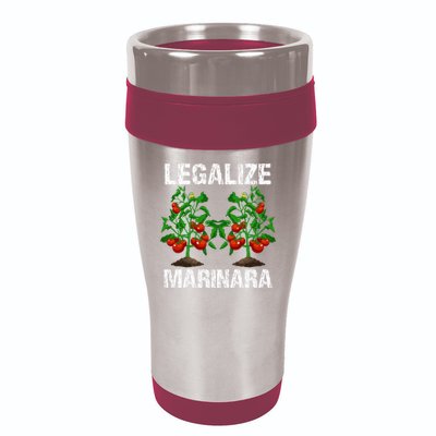 Legalize Marinara Funny Italian Food Parodie Tomato Sauce 16oz Travel Tumbler