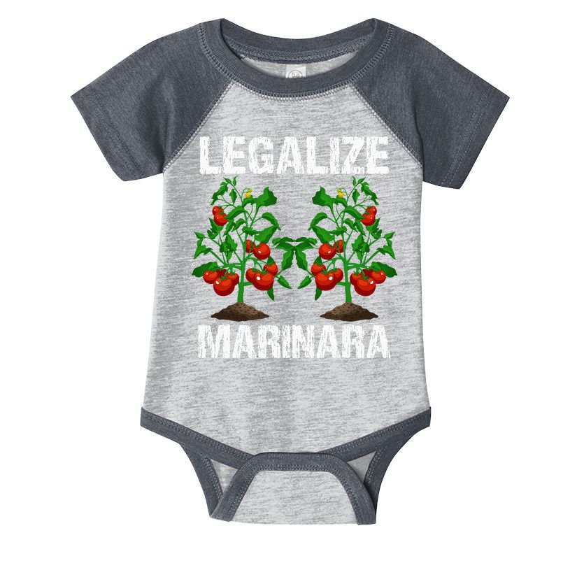 Legalize Marinara Funny Italian Food Parodie Tomato Sauce Infant Baby Jersey Bodysuit