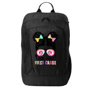 Little Miss First Grade Girls Back To School 1st Grade City Backpack