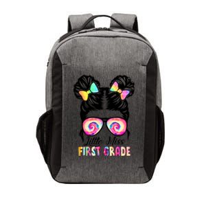 Little Miss First Grade Girls Back To School 1st Grade Vector Backpack