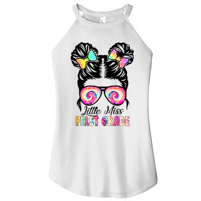 Little Miss First Grade Girls Back To School 1st Grade Women’s Perfect Tri Rocker Tank