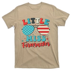 Little Miss Firecracker 4th of July T-Shirt