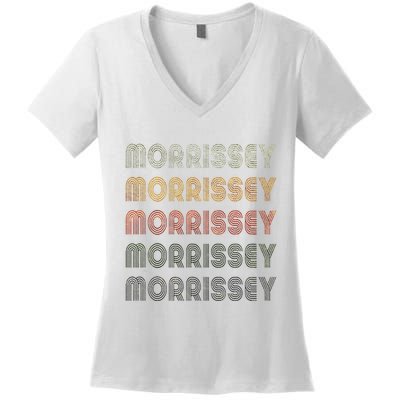 Love Morrissey Grunge Vintage Style Black Morrissey Women's V-Neck T-Shirt