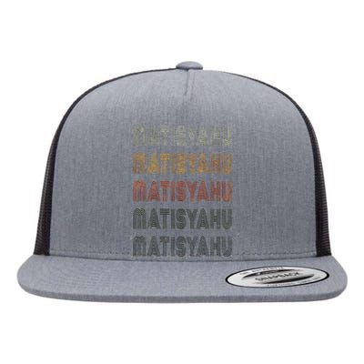 Love Matisyahu Grunge Vintage Style Black Matisyahu Flat Bill Trucker Hat