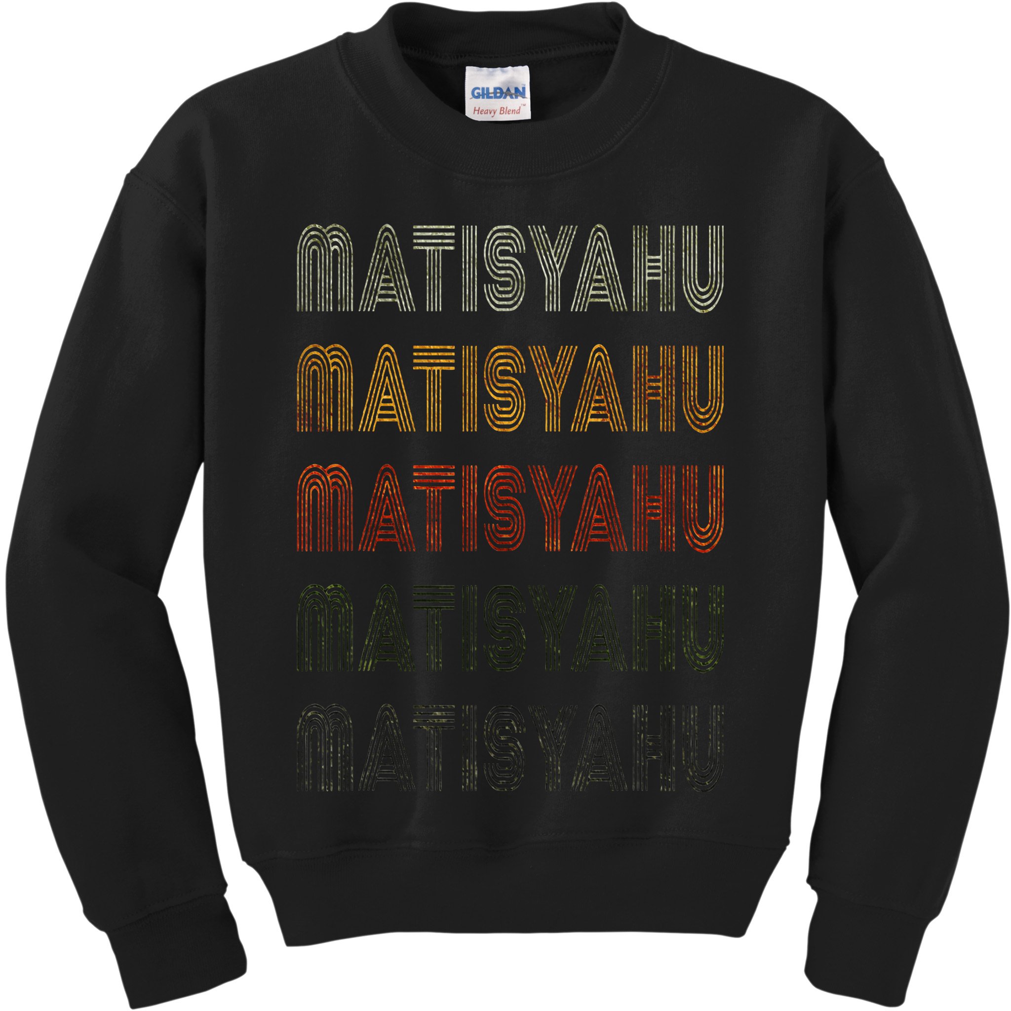Love Matisyahu Grunge Vintage Style Black Matisyahu Kids Sweatshirt