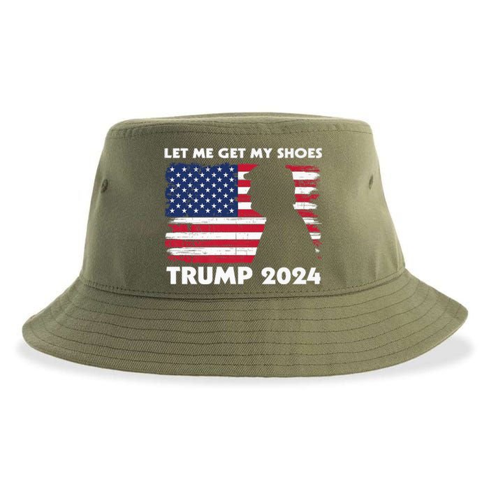 Let Me Get My Shoes Funny Trump Quote Butler Statement Usa Sustainable Bucket Hat