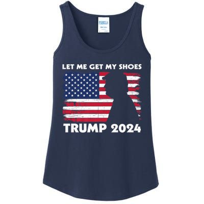 Let Me Get My Shoes Funny Trump Quote Butler Statement Usa Ladies Essential Tank