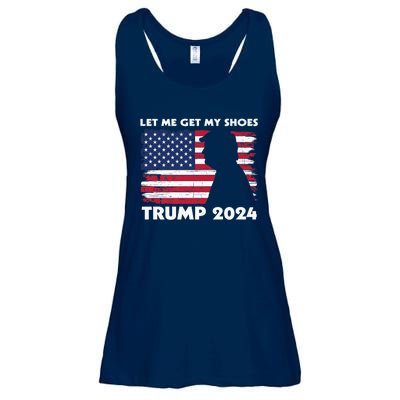 Let Me Get My Shoes Funny Trump Quote Butler Statement Usa Ladies Essential Flowy Tank