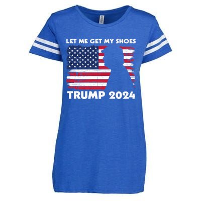 Let Me Get My Shoes Funny Trump Quote Butler Statement Usa Enza Ladies Jersey Football T-Shirt