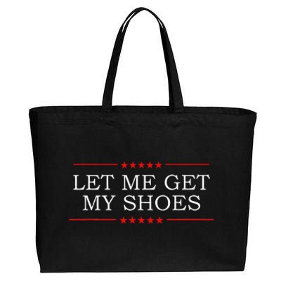 Let Me Get My Shoes Cotton Canvas Jumbo Tote