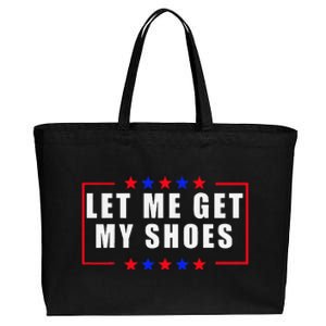 Let Me Get My Shoes Cotton Canvas Jumbo Tote