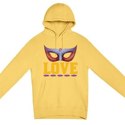 Love Mardi Gras Premium Pullover Hoodie