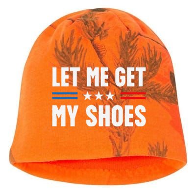 Let Me Get My Shoes Funny Voting Election 2024 Usa Kati - Camo Knit Beanie