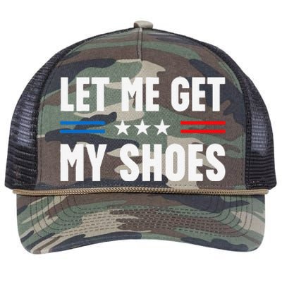 Let Me Get My Shoes Funny Voting Election 2024 Usa Retro Rope Trucker Hat Cap