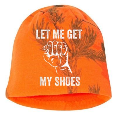 Let Me Get My Shoes Funny Donald Quote Butler Statement Us Kati - Camo Knit Beanie