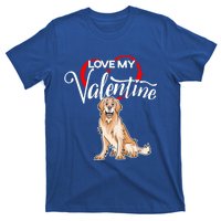 Love My Golden Retriever Dog Valentine's Day Gift T-Shirt