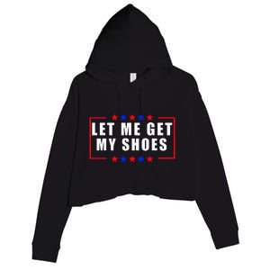 Let Me Get My Shoes Crop Fleece Hoodie