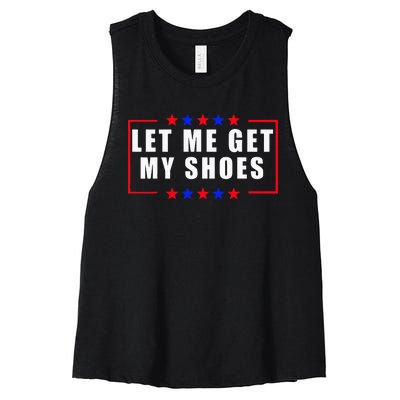 Let Me Get My Shoes Women's Racerback Cropped Tank