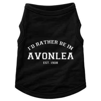 L.M. Montgomery Green Gables ID Rather Be In Avonlea Doggie Tank