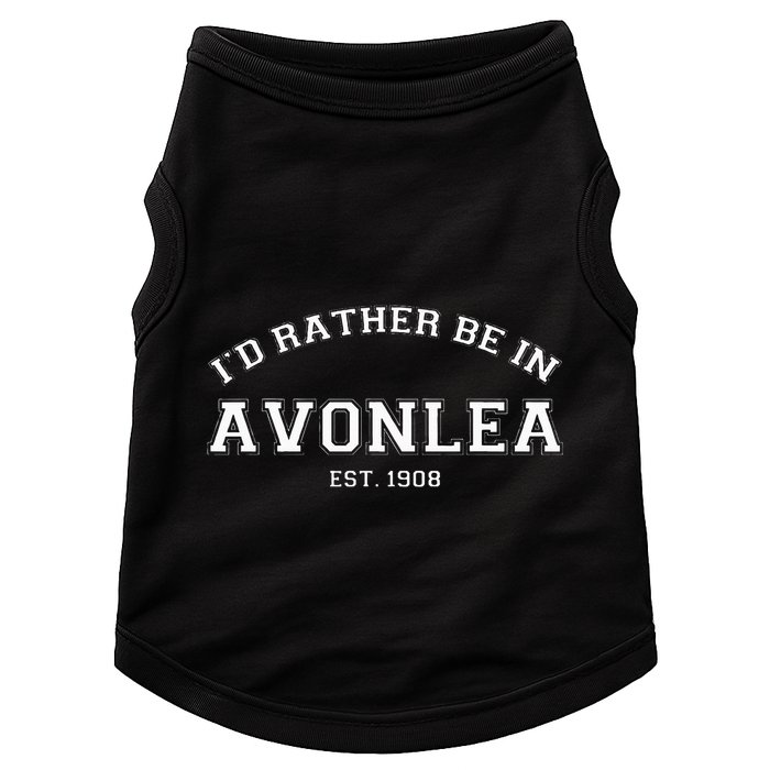 L.M. Montgomery Green Gables ID Rather Be In Avonlea Doggie Tank