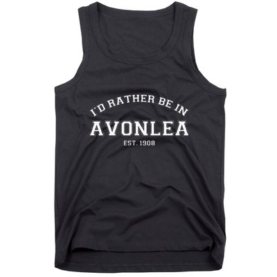 L.M. Montgomery Green Gables ID Rather Be In Avonlea Tank Top