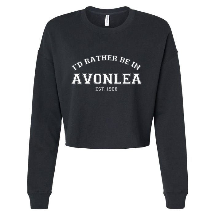 L.M. Montgomery Green Gables ID Rather Be In Avonlea Cropped Pullover Crew