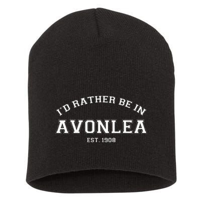 L.M. Montgomery Green Gables ID Rather Be In Avonlea Short Acrylic Beanie