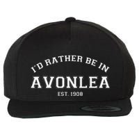 L.M. Montgomery Green Gables ID Rather Be In Avonlea Wool Snapback Cap