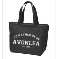 L.M. Montgomery Green Gables ID Rather Be In Avonlea Zip Tote Bag