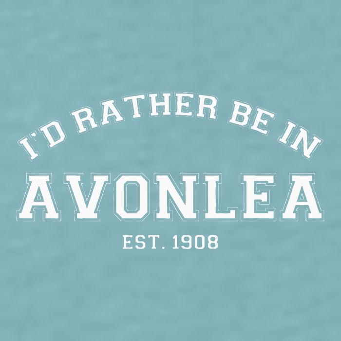 L.M. Montgomery Green Gables ID Rather Be In Avonlea Sueded Cloud Jersey T-Shirt