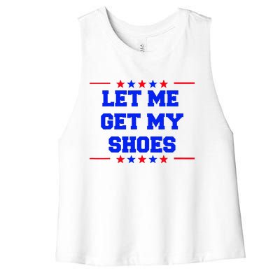 Let Me Get My Shoes Women's Racerback Cropped Tank